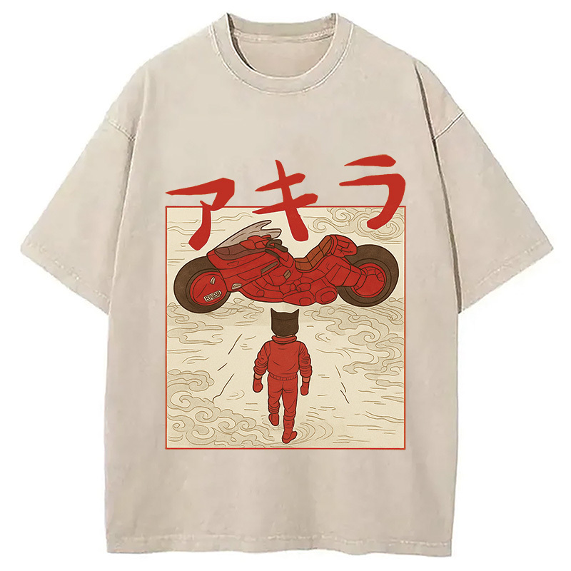 Neo Tokyo Cat Washed T-Shirt Funny Aesthetic Trendy Apparel Gifts For Him Neo Tokyo Cat Washed T-Shirt Funny Aesthetic Trendy Apparel Gifts For Him