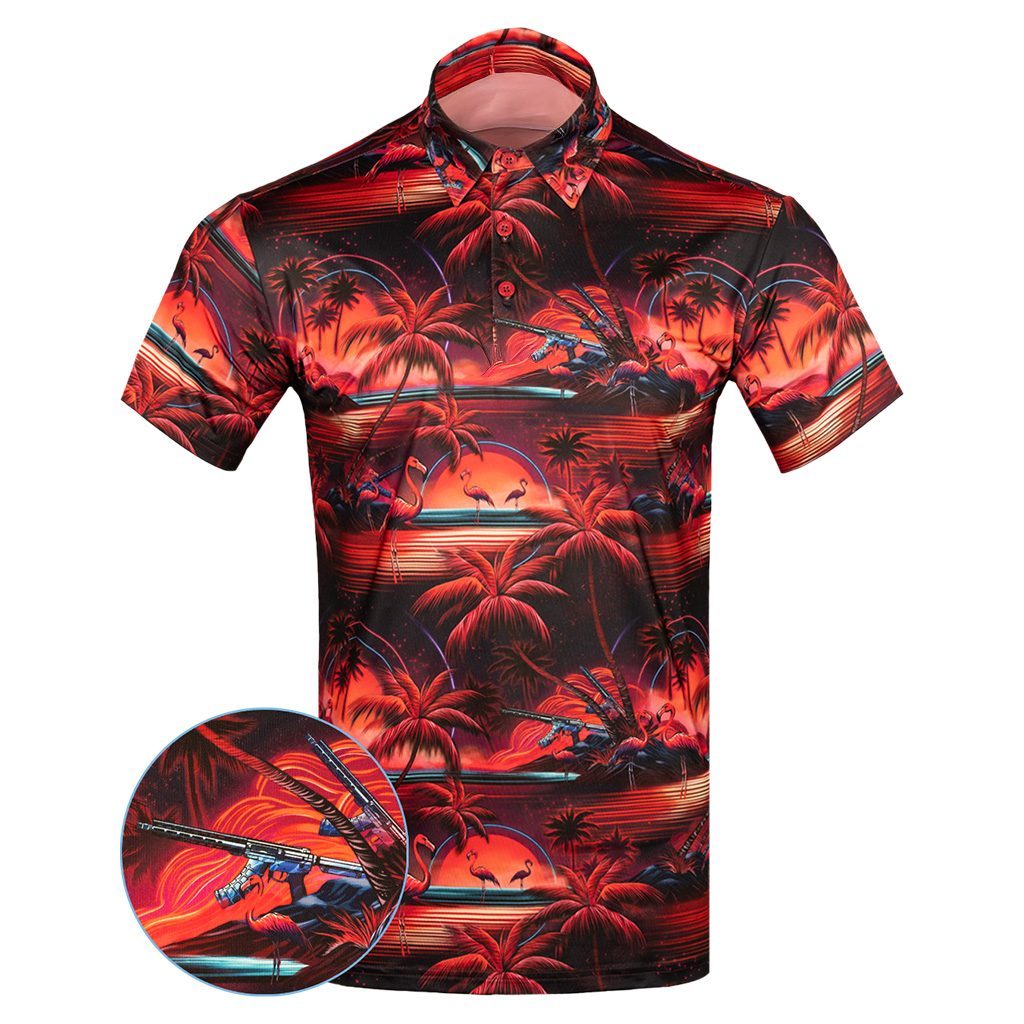 Neomingo Polo Shirt Hawaiian Tactical Polo Shirt Cool Christmas Gifts For Guys