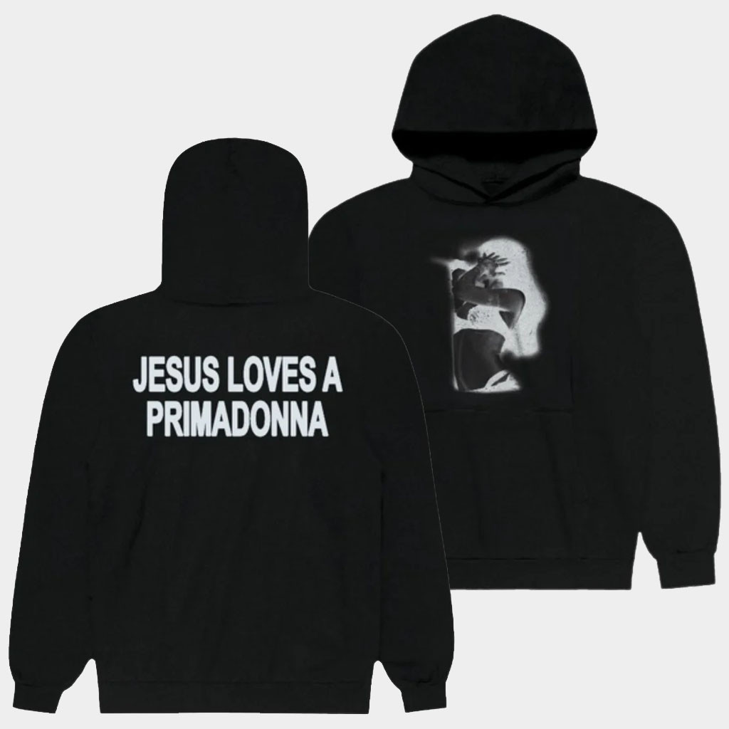 Nessa Barrett Merch 2026 Jesus Loves A Primadonna Hoodie Unique Gifts For Friends