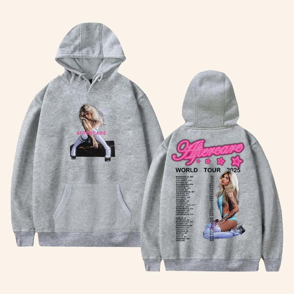 Nessa Barrett Merch Aftercare World Tour 2025 Hoodie Cool Gifts For Music Lovers