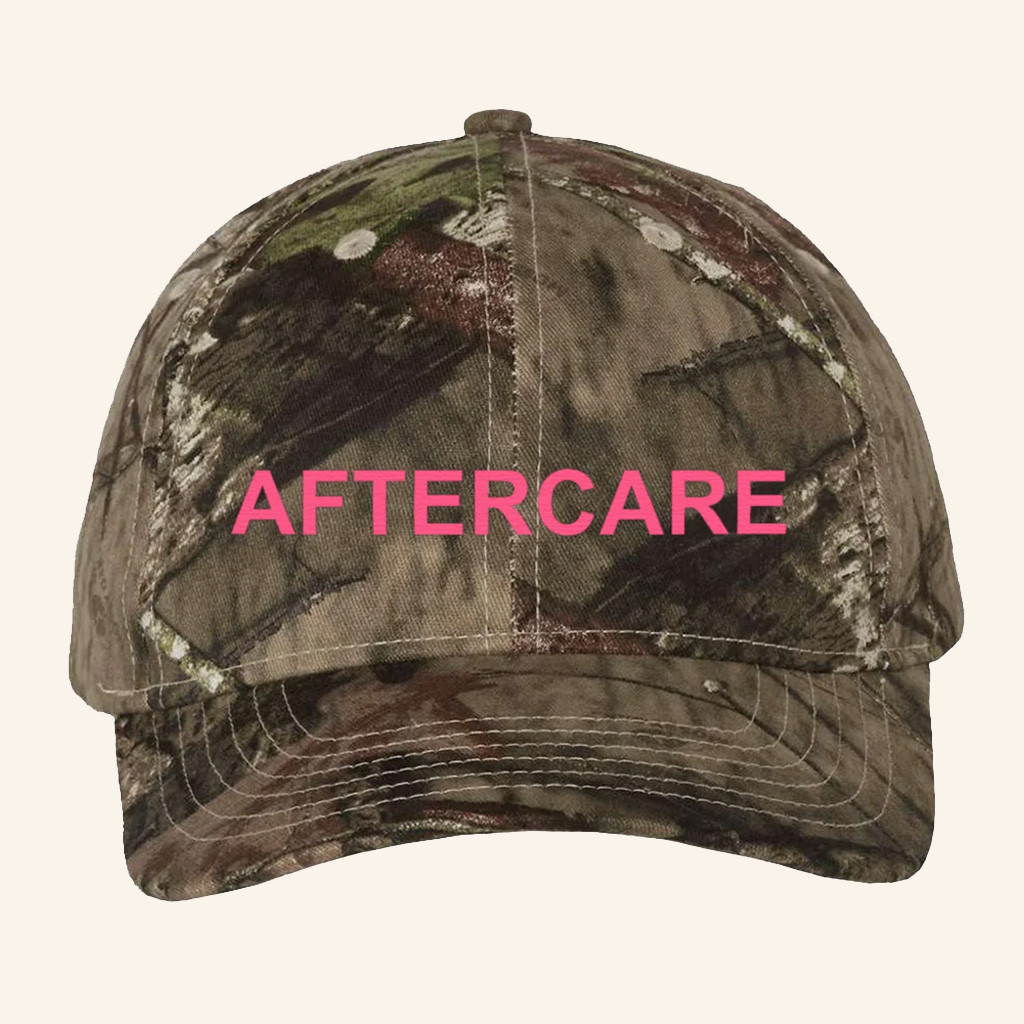 Nessa Barrett Merch Embroidered AFTERCARE Camo Hat Nessa Barrett Hat Gifts For Music Fans