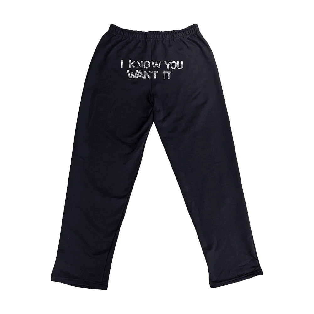 Nessa Barrett Merch I Know You Want It Rhinestone Sweatpants Fathers Day Gifts For Husband