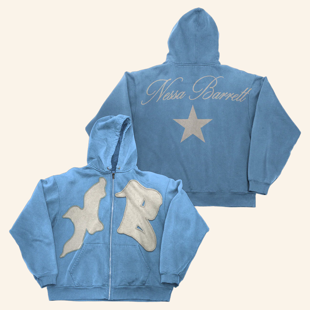 Nessa Barrett Merch NB Zip Hoodie Gifts For Music Enthusiasts Nessa Barrett Merch NB Zip Hoodie Gifts For Music Enthusiasts