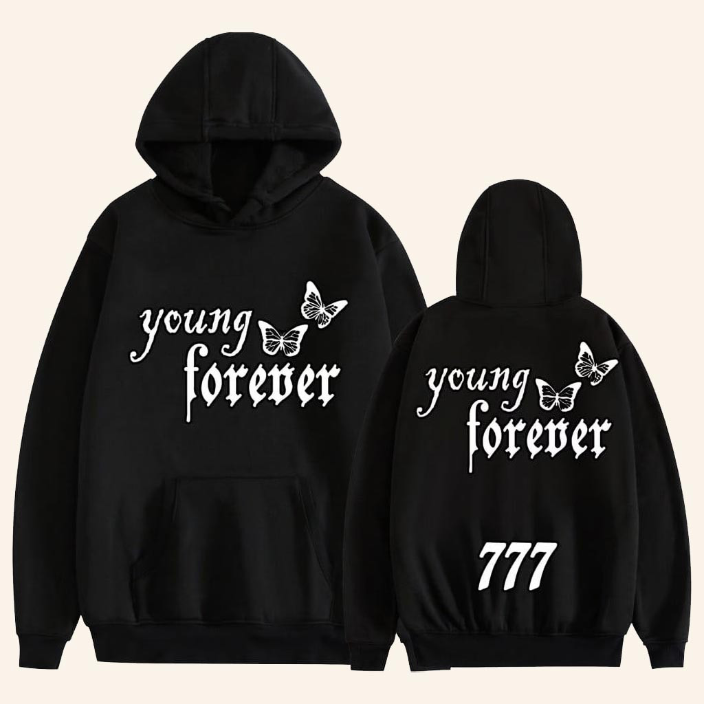 Nessa Barrett Merch Young Forever Butterfly Hoodie Presents For Music Lovers Nessa Barrett Merch Young Forever Butterfly Hoodie Presents For Music Lovers