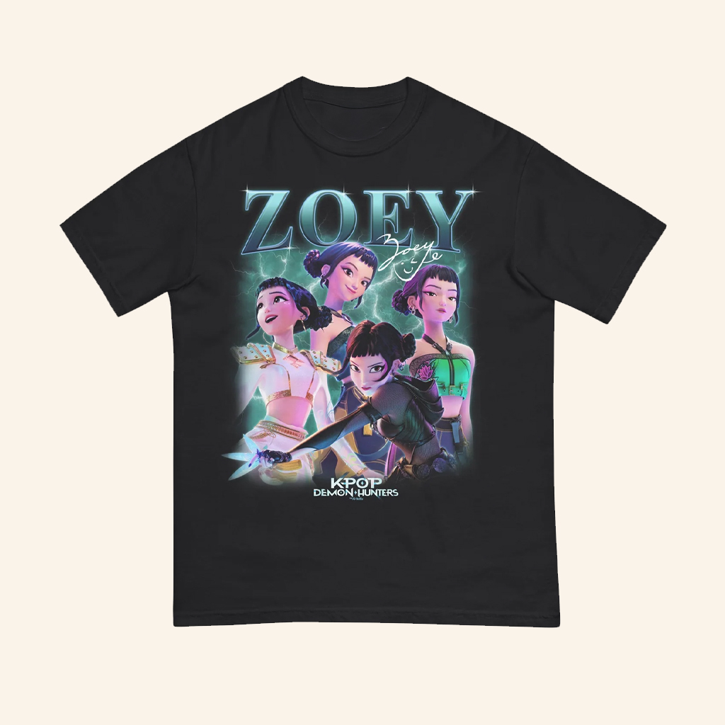 Netflix Merch Kpop Demon Hunters Zoey Heartthrob T-Shirt Gifts For Sister Netflix Merch Kpop Demon Hunters Zoey Heartthrob T-Shirt Gifts For Sister