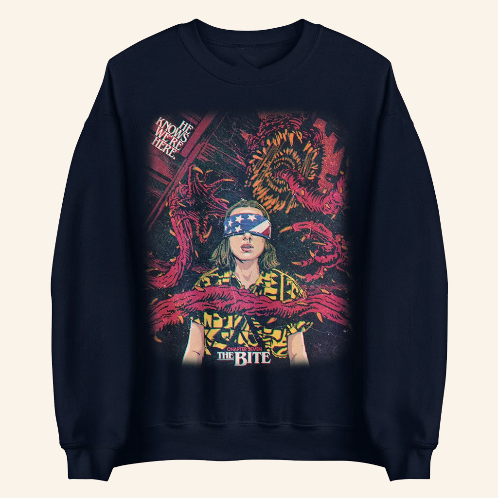 Netflix Merch Stranger Things Season 3 X Butcher Billy The Bite Sweatshirt Gift For Wife Netflix Merch Stranger Things Season 3 X Butcher Billy The Bite Sweatshirt Gift For Wife