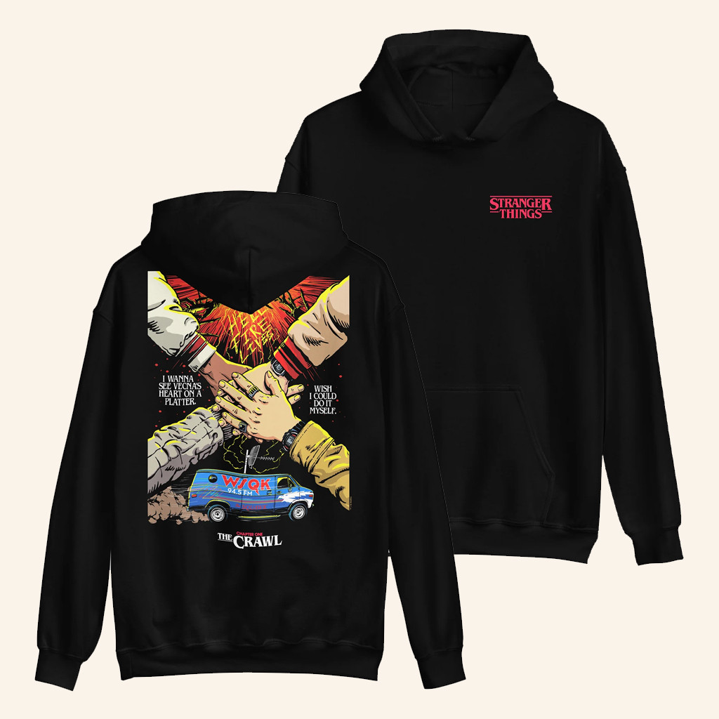 Netflix Merch Stranger Things Season 5 X Butcher Billy The Crawl Hoodie Gifts For Brother