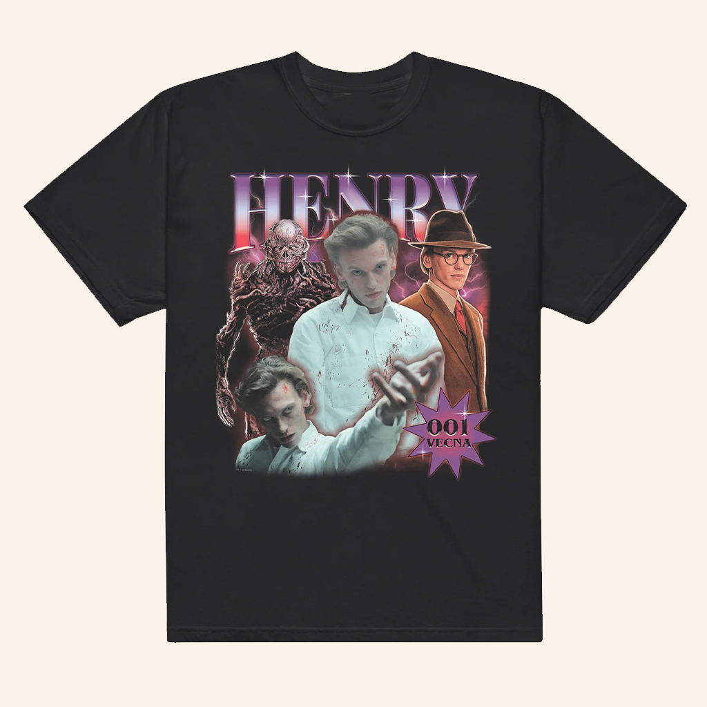 Netflix Merch Stranger Things T-Shirt Henry Heartthrob Shirt Gift Ideas For Fans