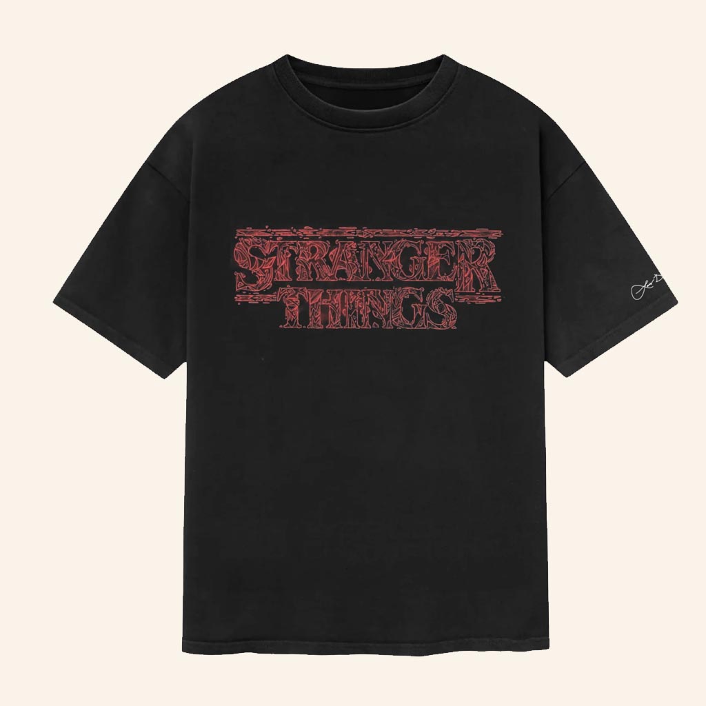 Netflix Merch Stranger Things X Louis De Guzman T-Shirt Gifts For Fans