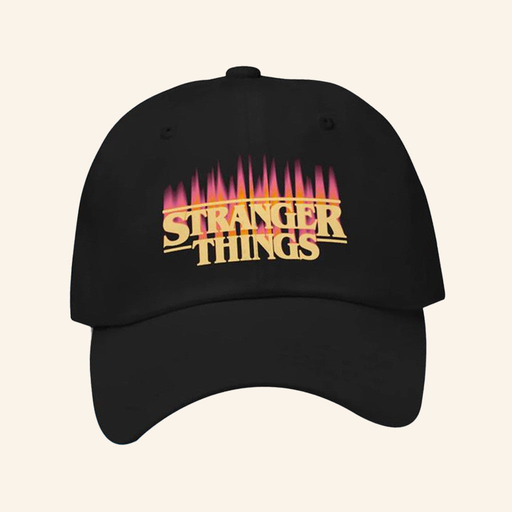 Netflix Store Merch Stranger Things Fire Logo Dad Hat Netflix Store Merch Stranger Things Fire Logo Dad Hat