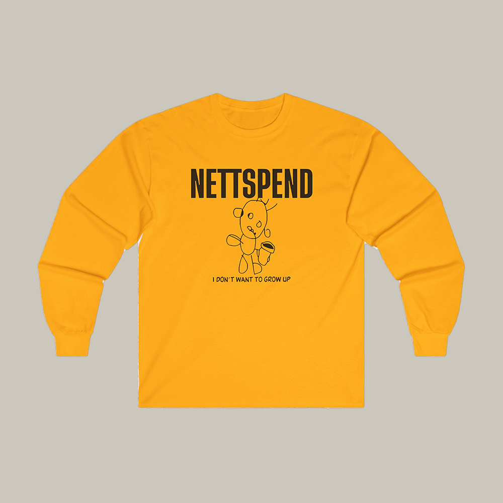 Nettspend I Don't Want To Grow Up Long Sleeve Shirt Music Apparel Nettspend Fan Merch