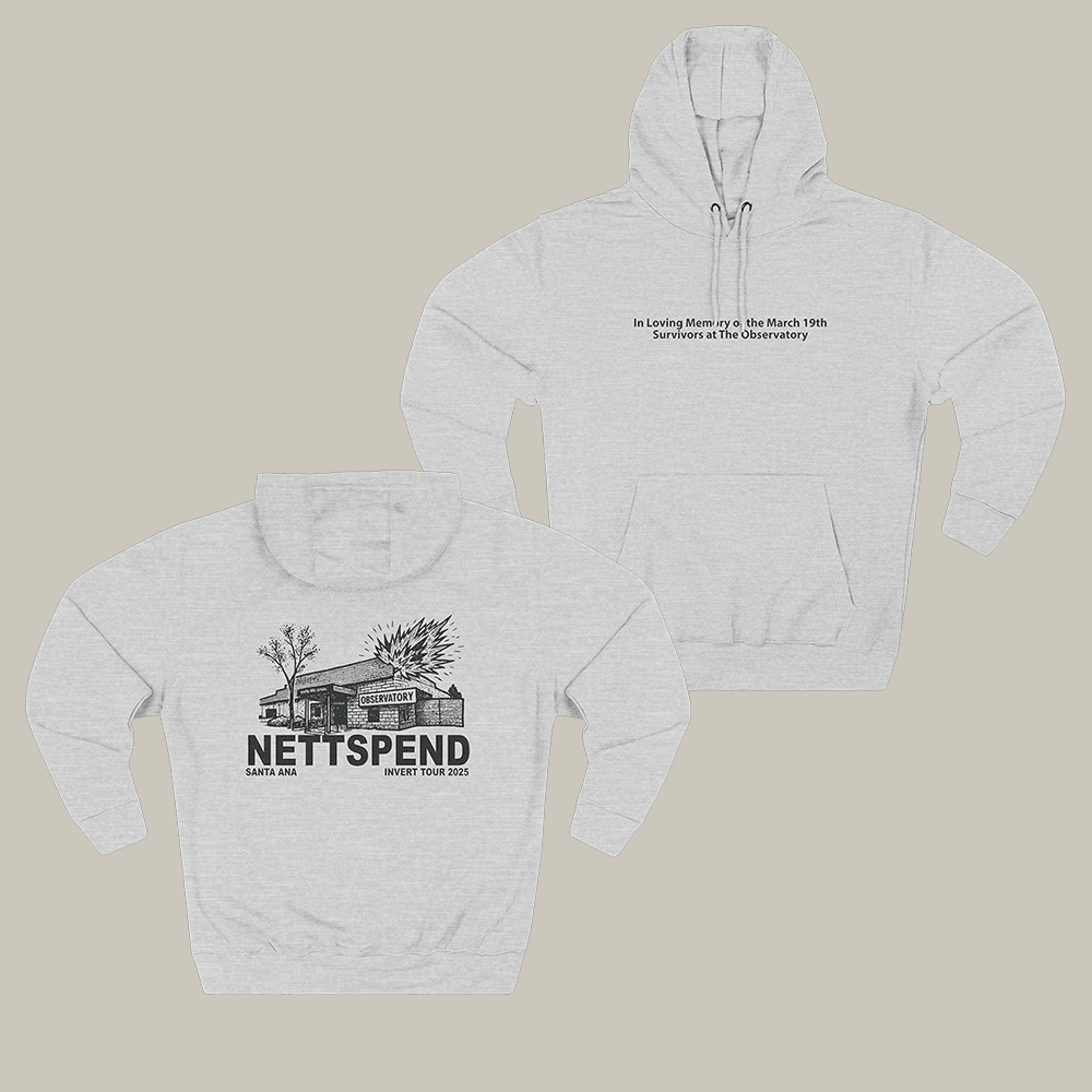 Nettspend Invert Tour Hoodie Underground Rap Nettspend Apparel Cool Gift For Music Lover