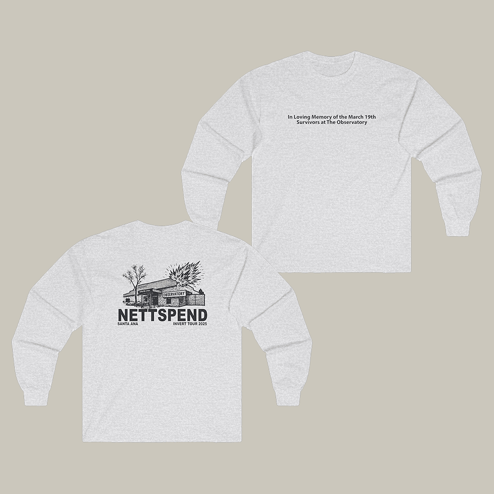 Nettspend Invert Tour Long Sleeve Shirt Underground Rap Nettspend Merch Fan Gift Ideas