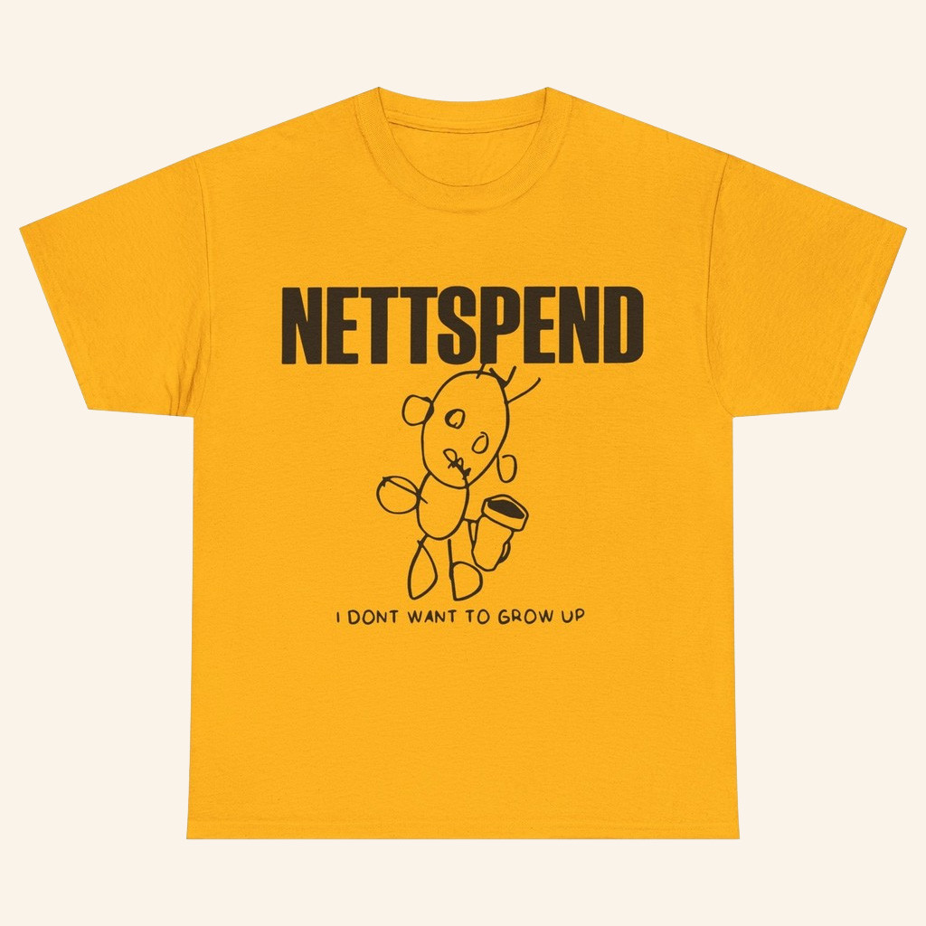 Nettspend Merch I Don't Want To Grow Up T-Shirt Invert Tour Merch Gifts For Rap Fans
