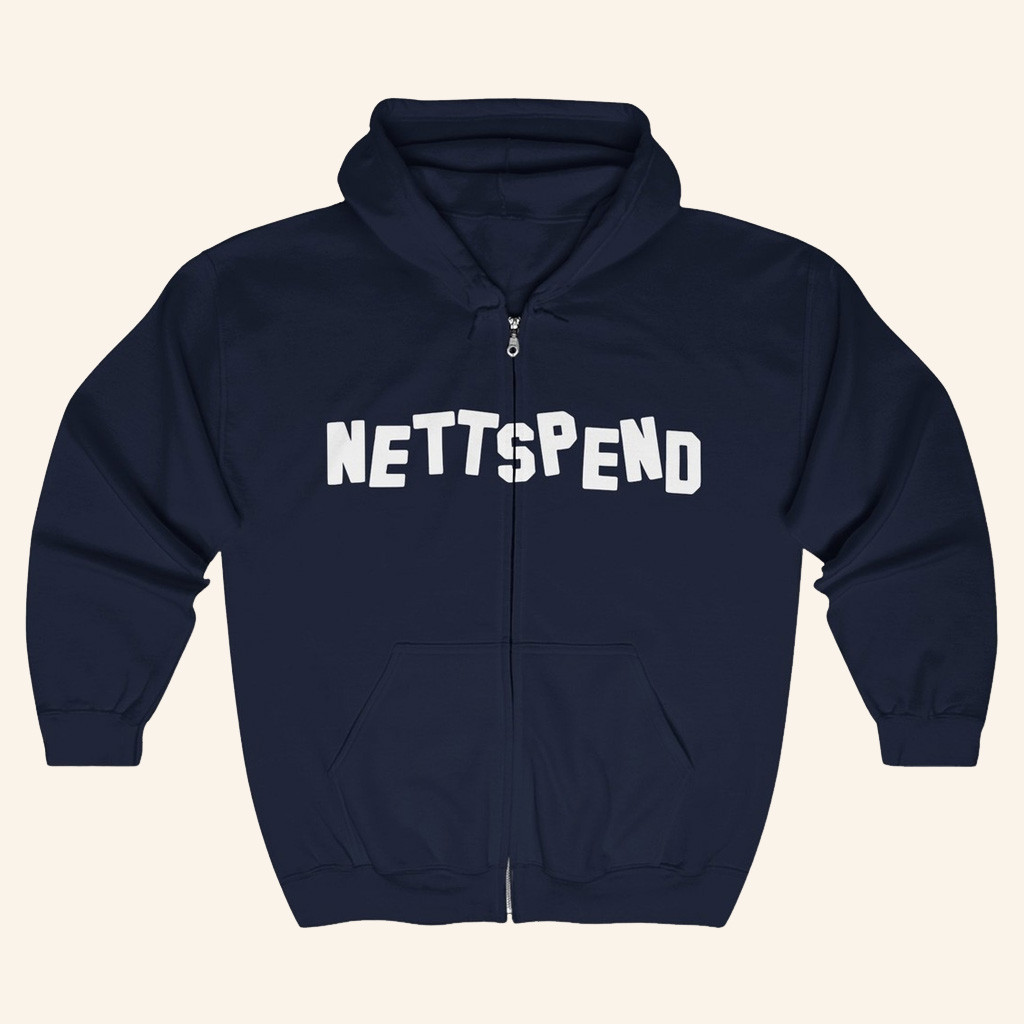 Nettspend Merch Nettspend Zip Hoodie BAFK Invert Tour Merch Gifts For Rap Lovers