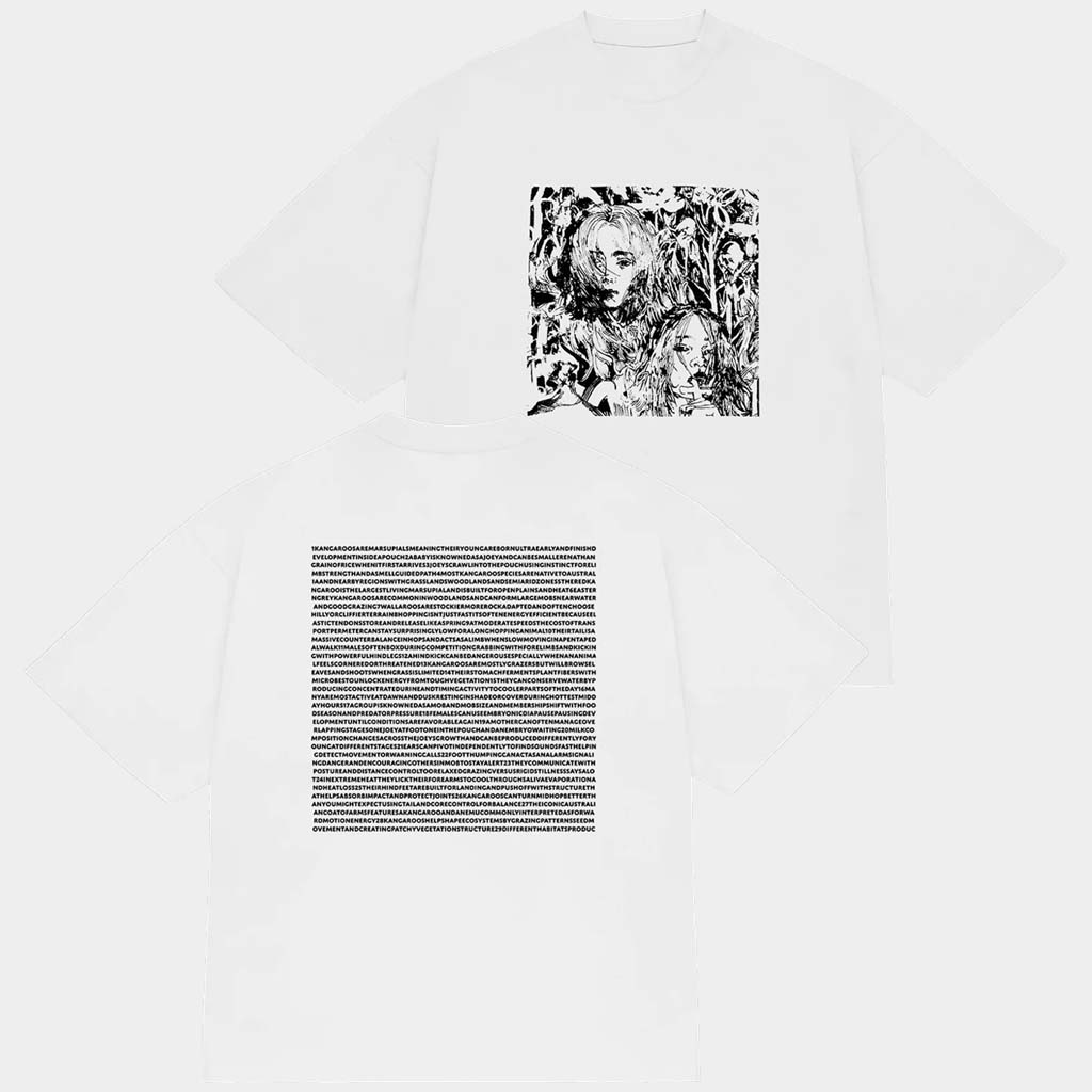 Nettspend Merch White Tour T-Shirt Nettspend Shirt Gifts For Rapper Fans