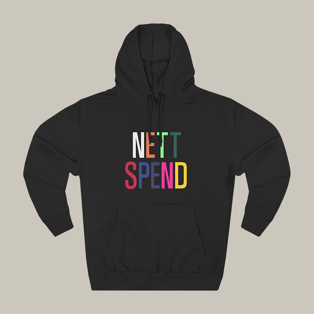 Nettspend Rainbow Hoodie Rap Music Themed Nettspend Merch Rap Music Lover Gift