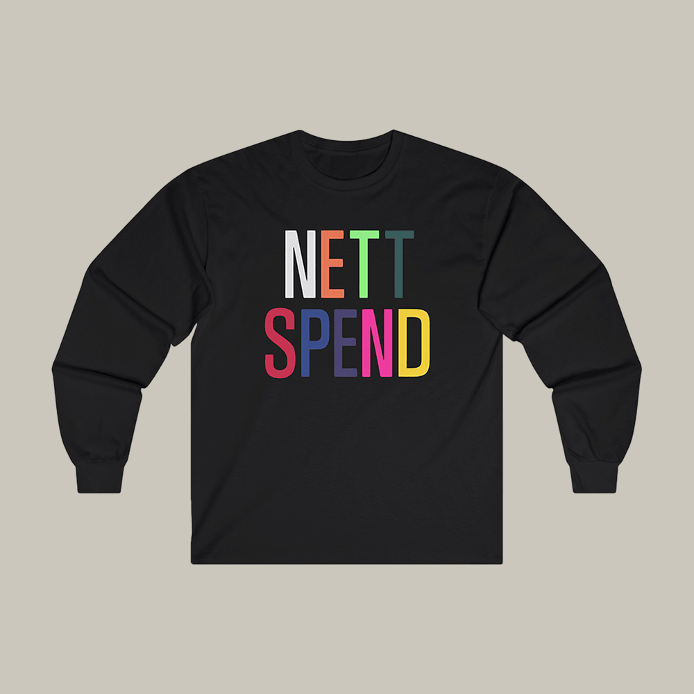 Nettspend Rainbow Long Sleeve Shirt Underground Rap Nettspend Merch Music Lover Gift