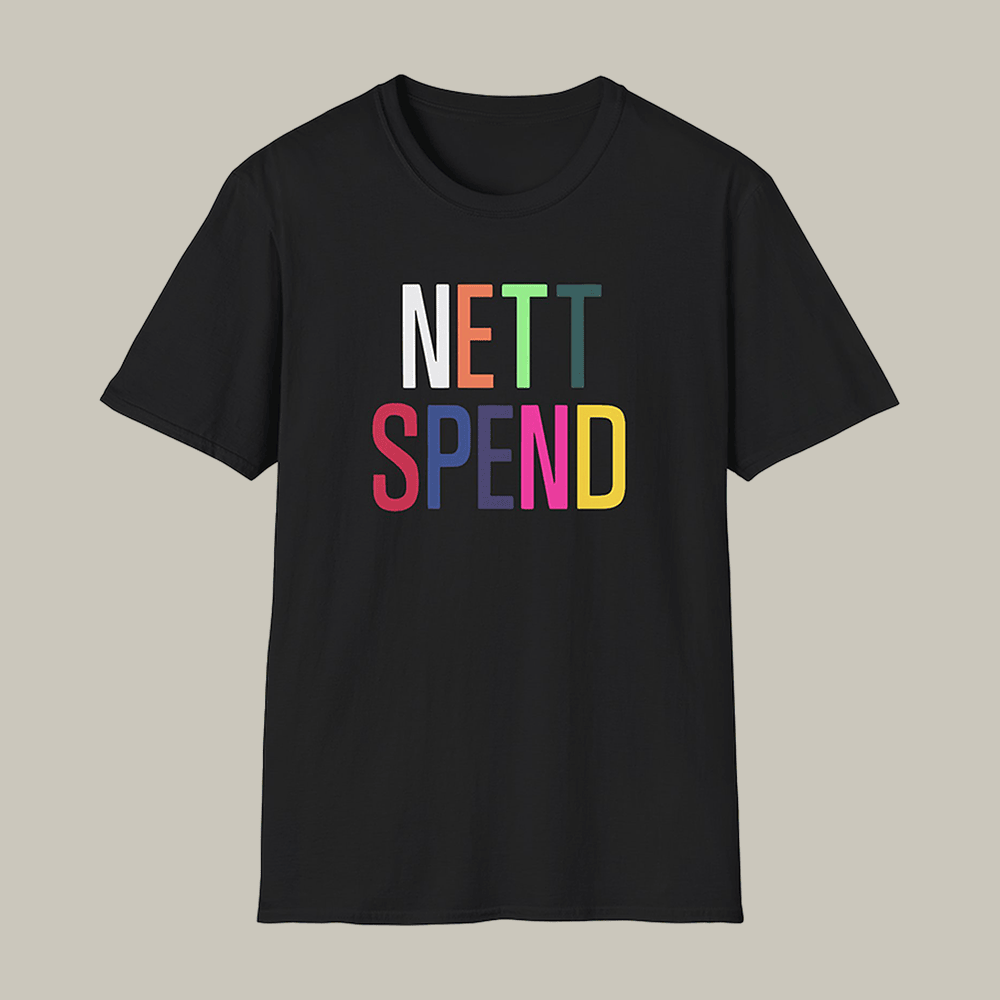 Nettspend Rainbow T-Shirt Rap Music Themed Nettspend Merch Best Gift For Fans