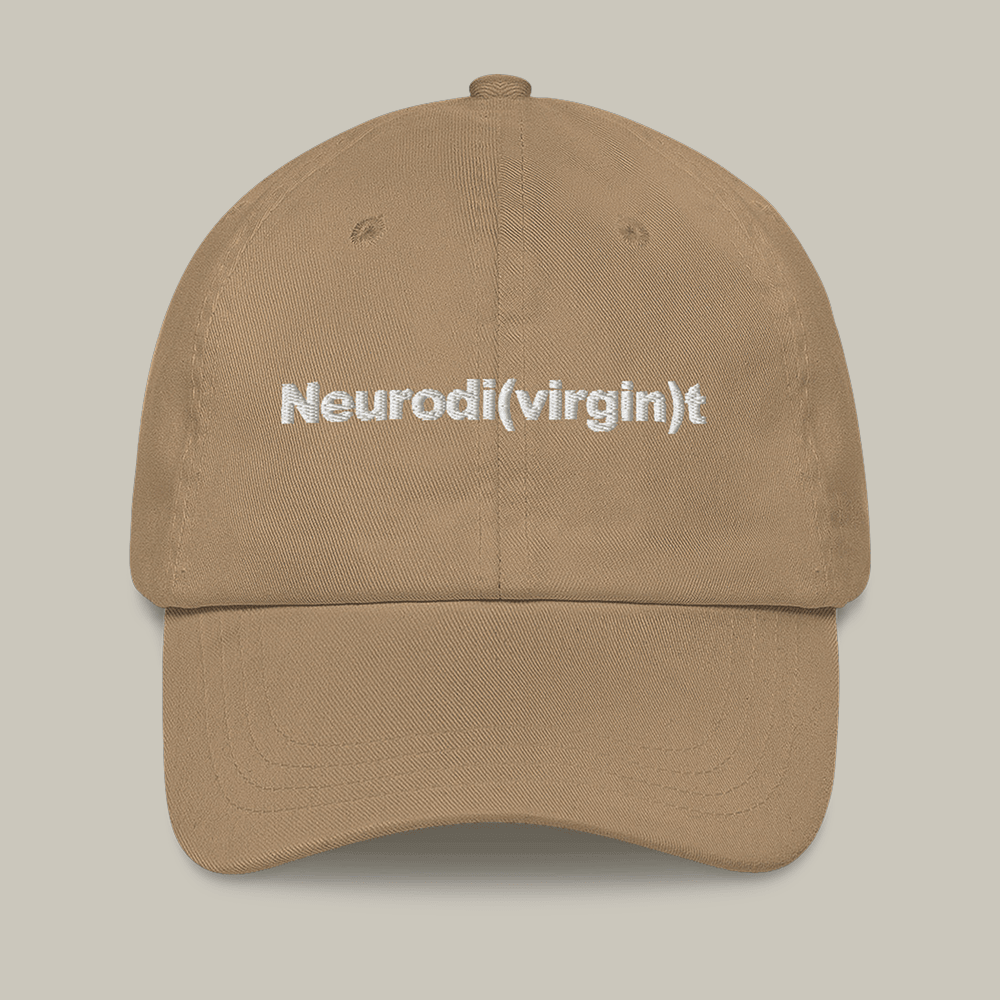 Neurodivirgint Dad Hat Internet Meme Funny Baseball Cap Cool Gift For Boyfriend