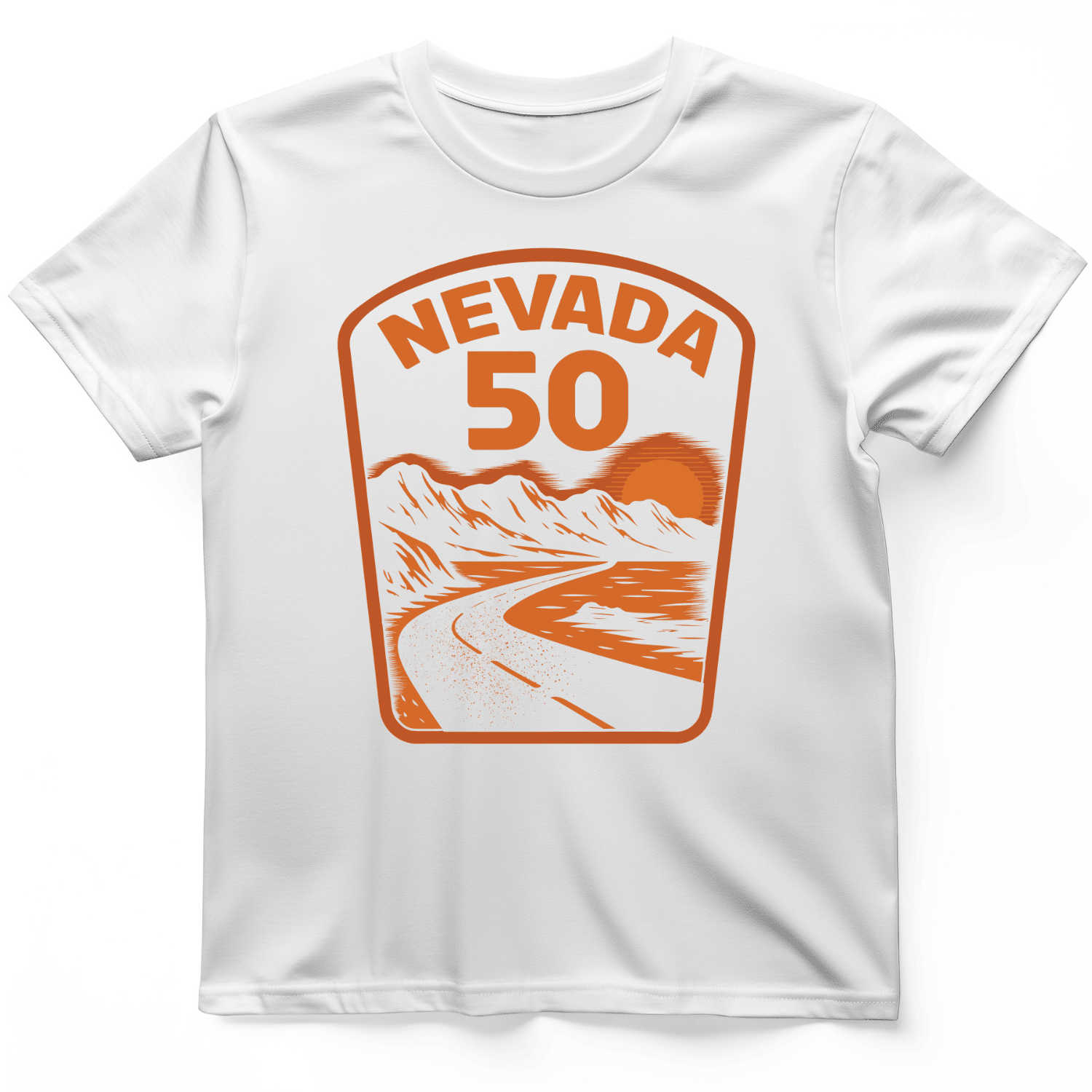 Nevada 50 Graphic T-Shirt Nevada Desert Road Trip Shirt Unique Gift Ideas