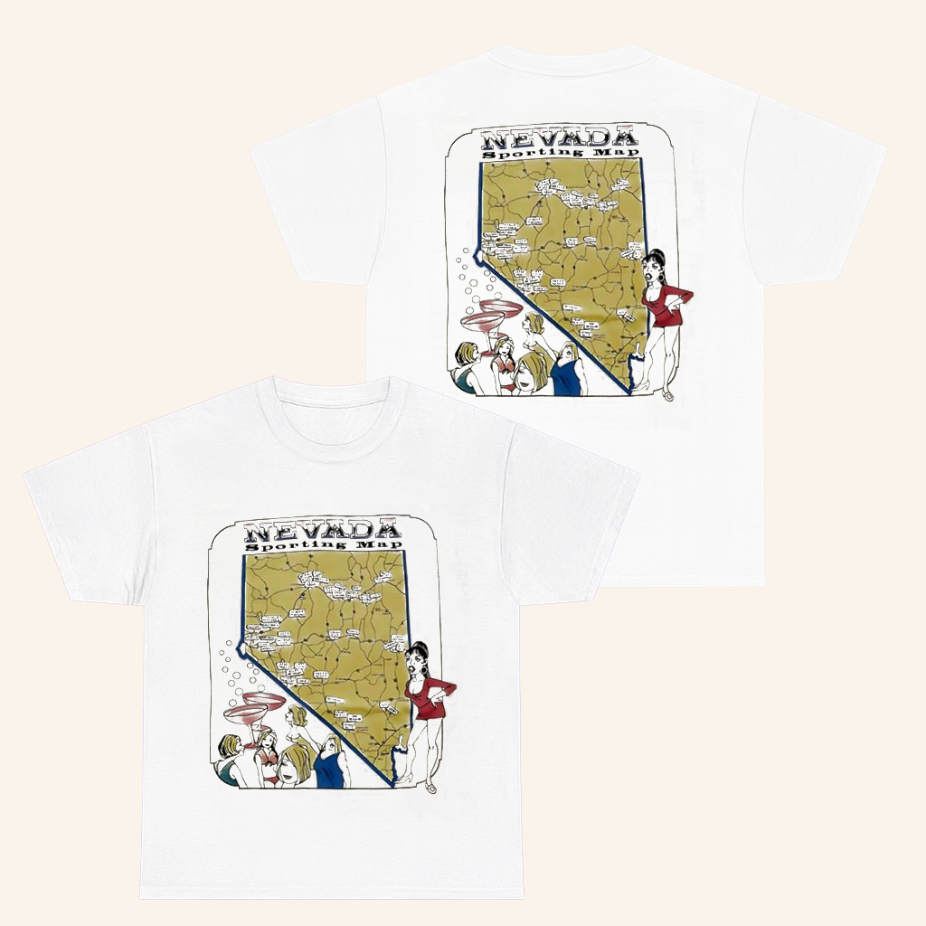 Nevada Sporting Map Cartoon Vintage T-Shirt Birthday Gifts Ideas For Brothers Nevada Sporting Map Cartoon Vintage T-Shirt Birthday Gifts Ideas For Brothers