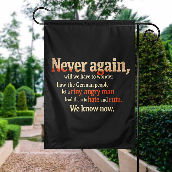 Never Again Flag No Kings Anti Trump Merch Unique Gift For Libertarians
