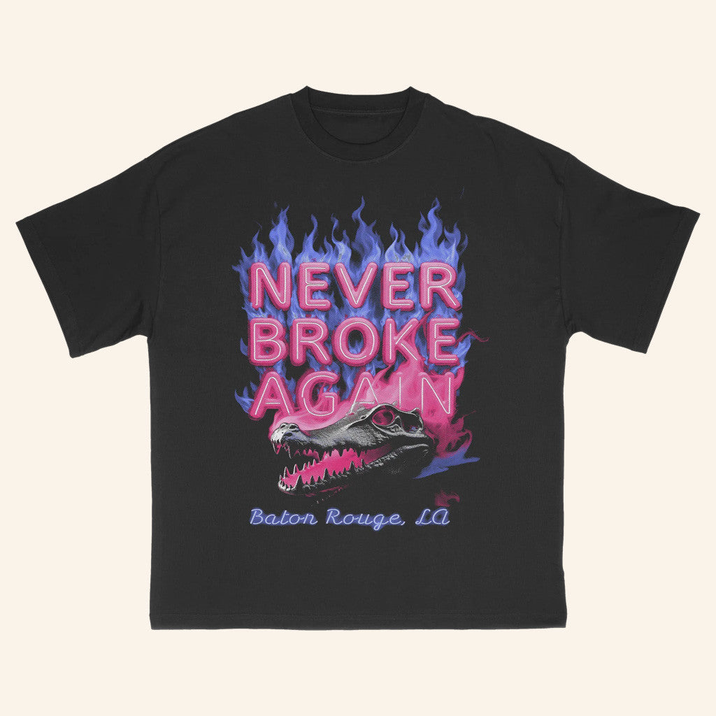 Never Broke Again Merch Chrome Gator T-Shirt Best Gifts For Dad