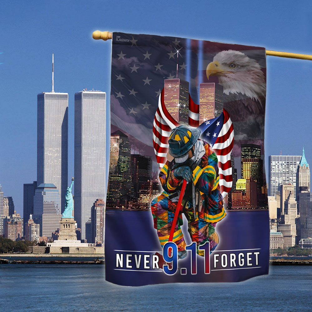 Never Forget September 11th American Flag