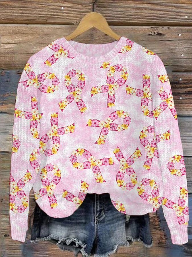 Never Give Up Hope Sweater Best Clothing For Women Breast Cancer Awareness Gifts