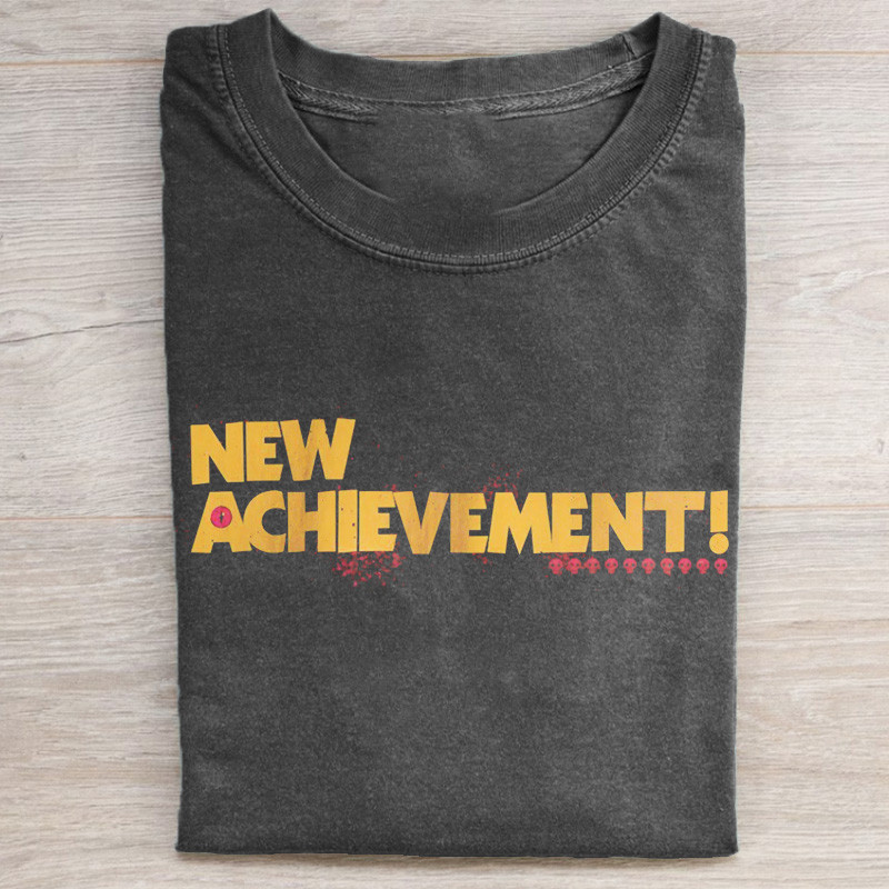 New Achievement T-Shirt Dungeon Crawler Carl Tee Gift Fot Funny