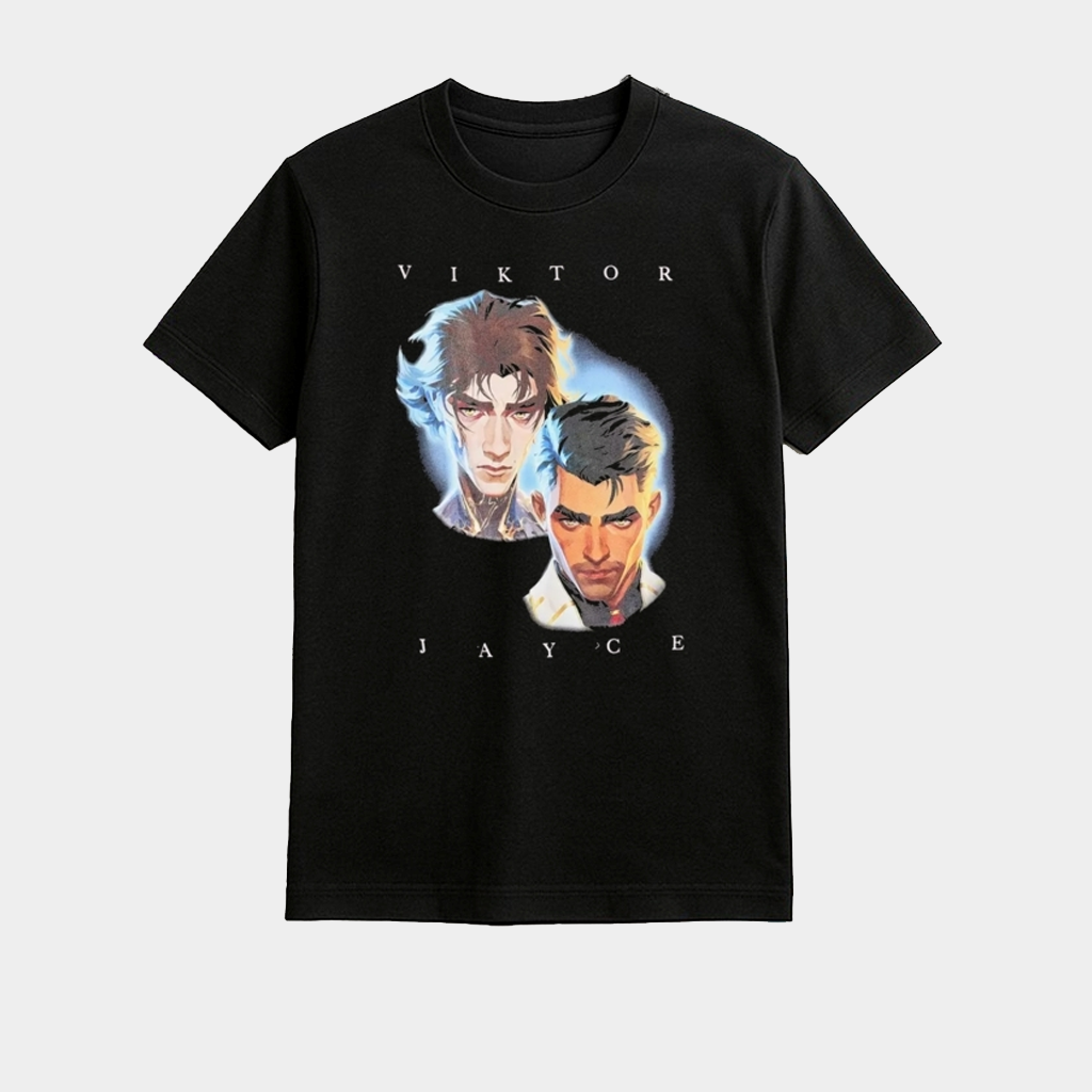 New Arcane Jinx And Vi Duo Tonal Shirt Gift Ideas For Boyfriend