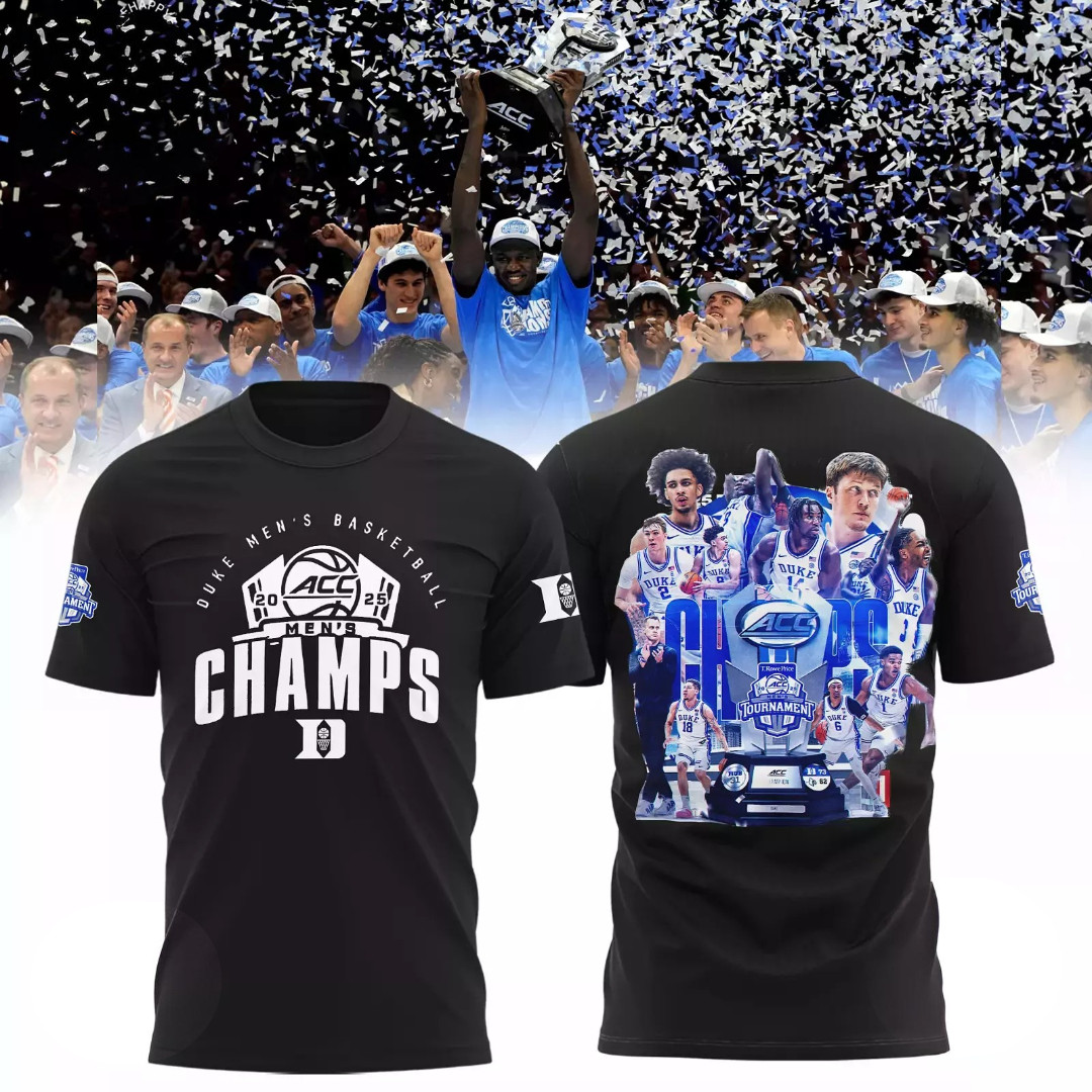New Duke Blue Devil 2025 Men's Basketball Champions Shirt Basketball Fan Gift Ideas