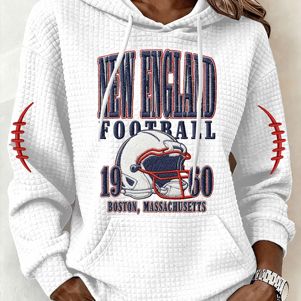 New England Football 1960 Hoodie Game Day Football Apparel Cool Gift For Her