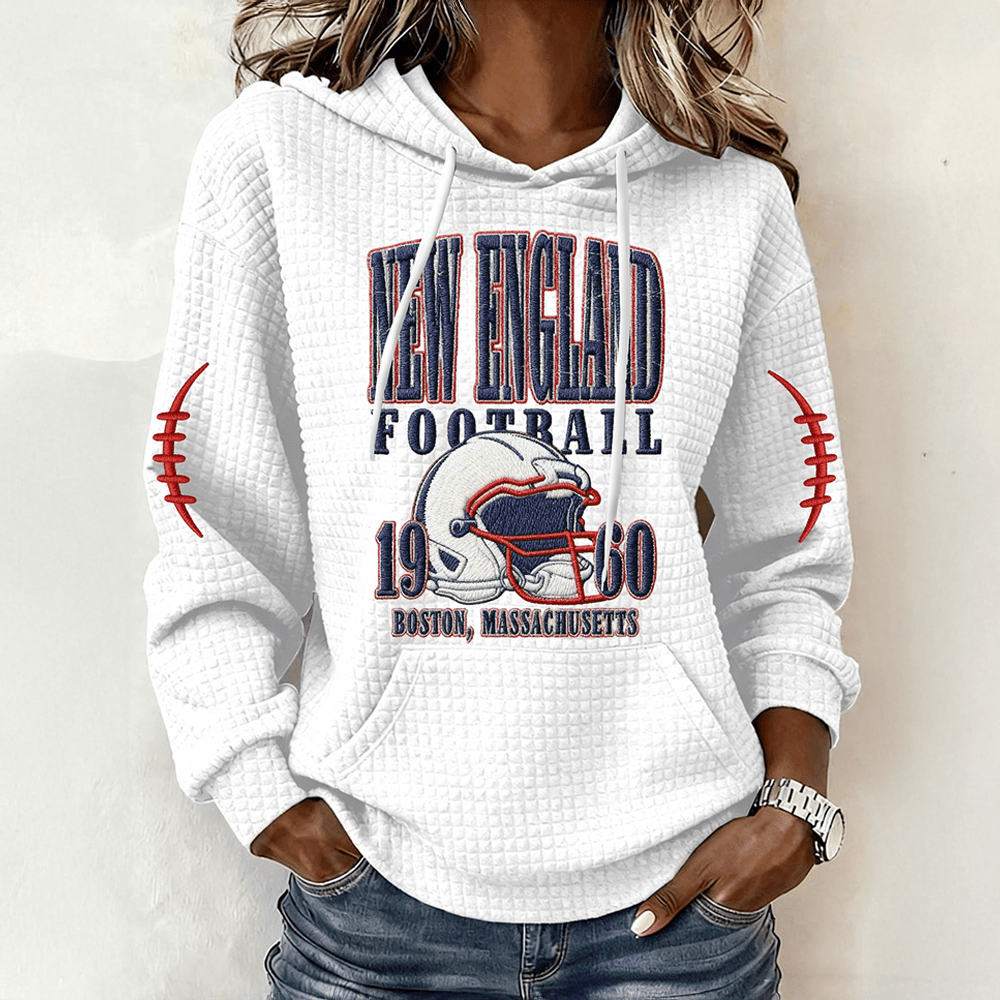 New England Football 1960 Hoodie Game Day Football Hooded Sweatshirt Fan Gear