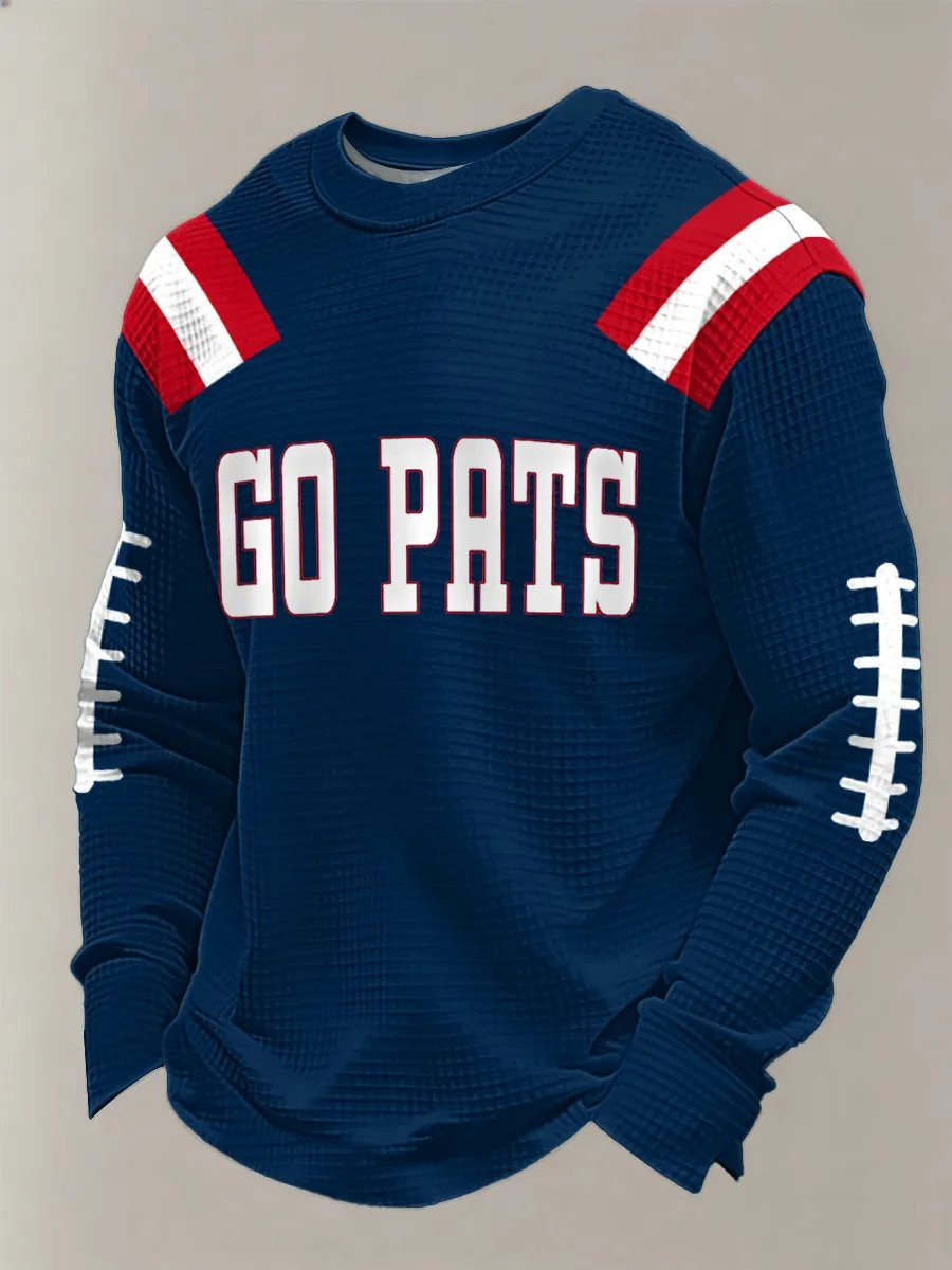 New England Football Go Pats Long Sleeve Shirt NE Patriots Merch New England Pride Shirt Navy