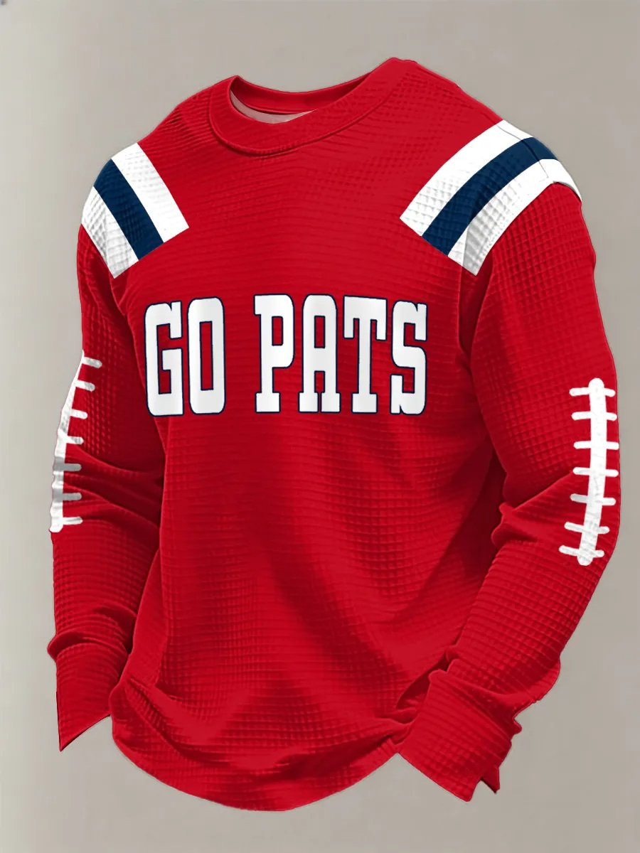 New England Football Go Pats Long Sleeve Shirt NE Patriots Merch New England Pride Shirt Red