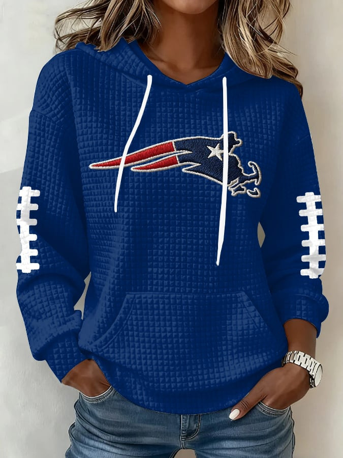New England Football Hoodie Blue New England Pride Game Day Hoodie Gifts For Football Fan