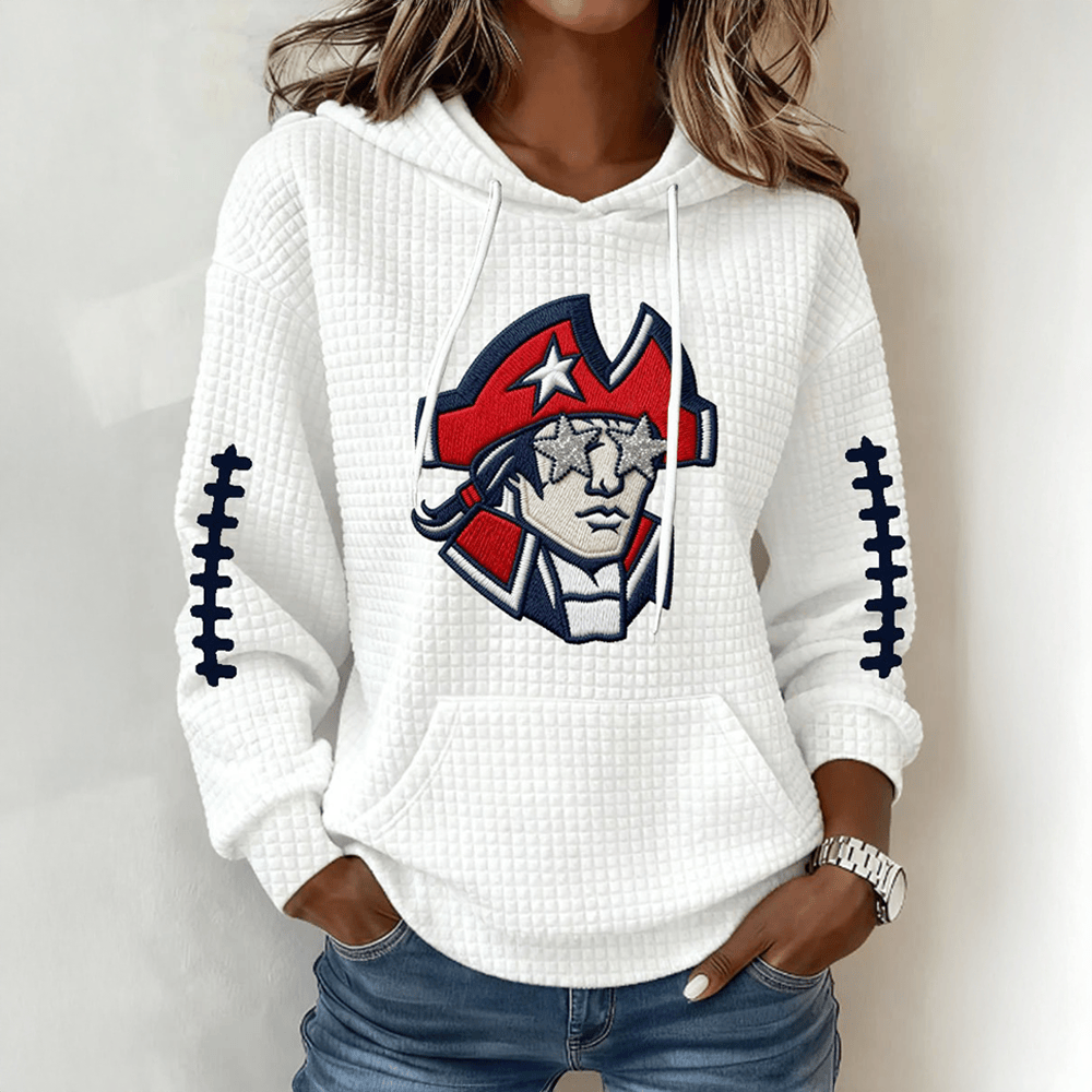 New England Football Hoodie Game Day Hooded Sweatshirt Football Fan Merch
