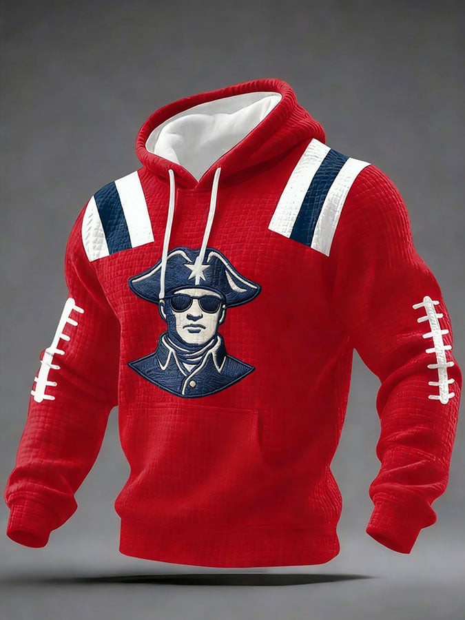 New England Football Hoodie NE Pride Game Day Apparel Red Gifts For New England Football Fans