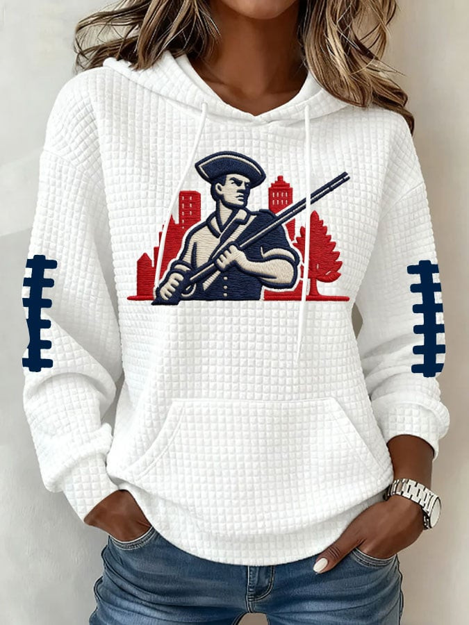 New England Football Hoodie New England Pride Game Day Hoodie White NEP Merch Gifts For Mom