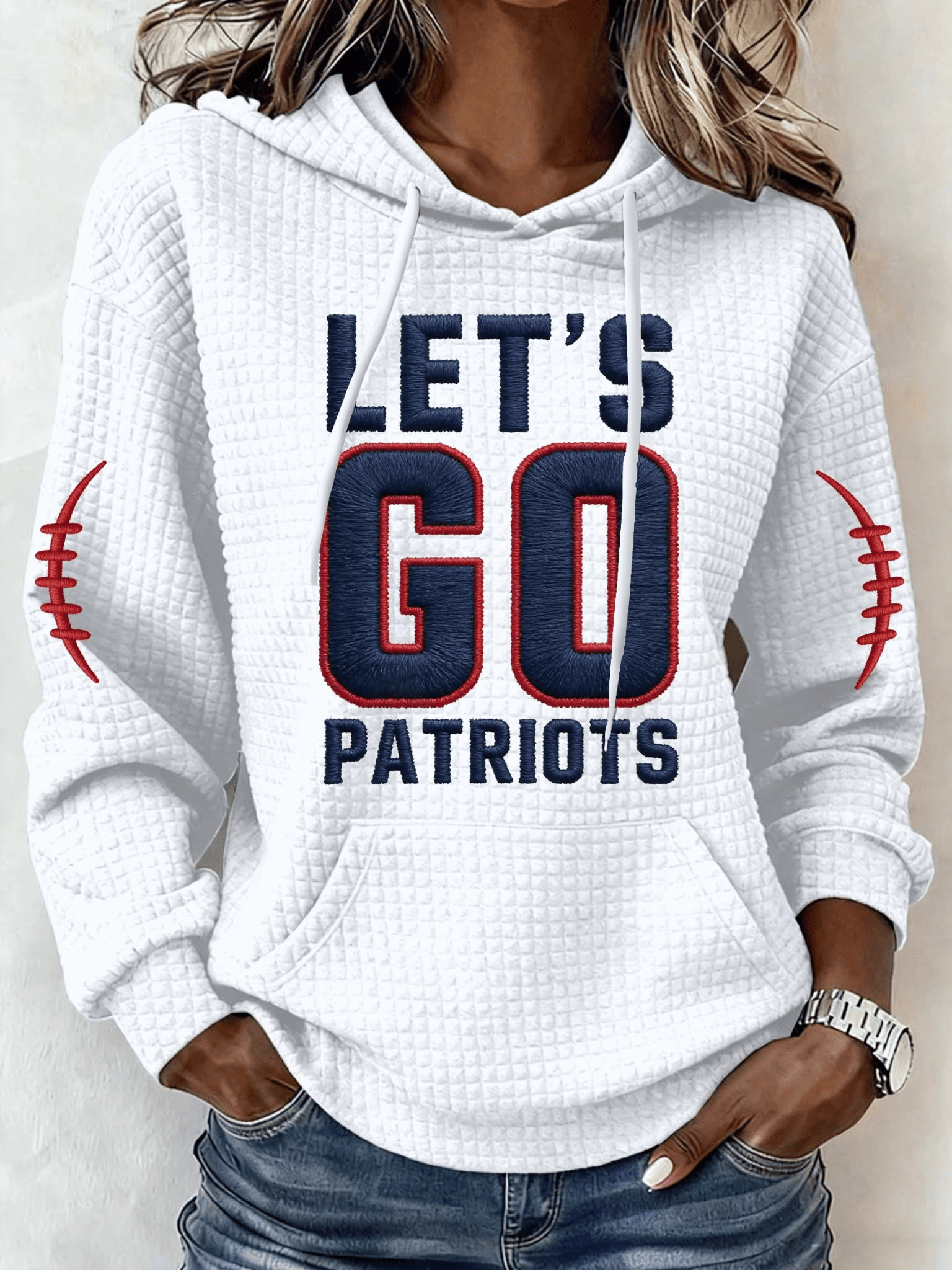 New England Football Hoodie New England Strong Apparel Let's Go Patriots Hoodie Gifts For Fans