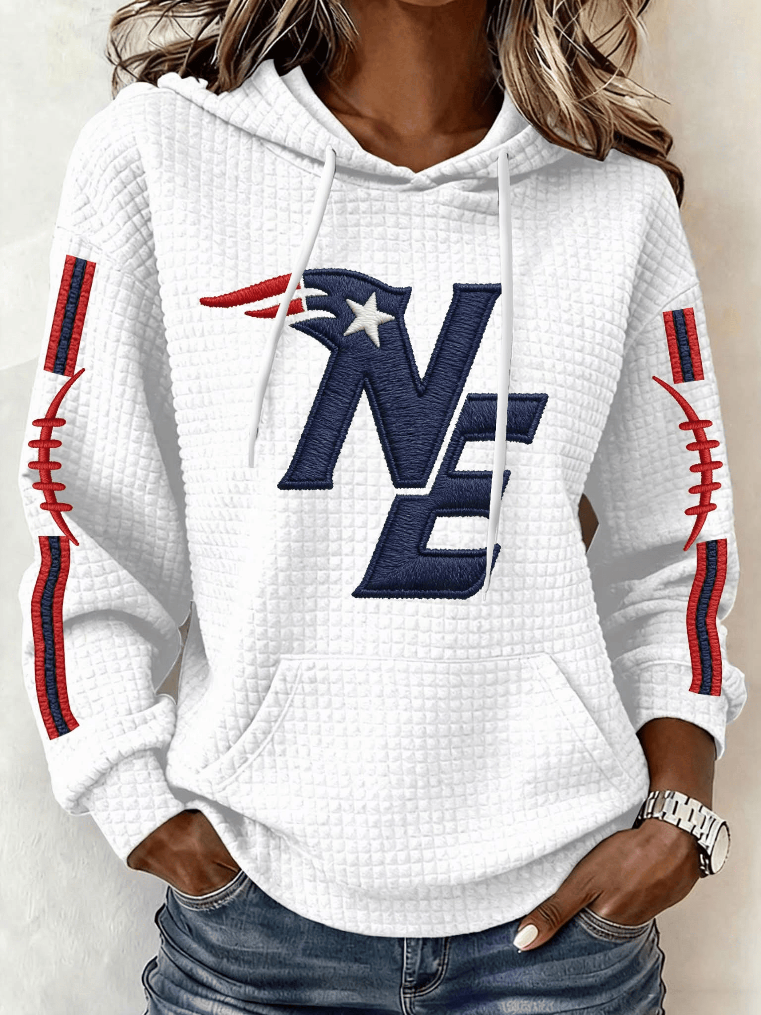 New England Football Hoodie Pride NE Hoodie Patriots Merch Football Fan Gift Ideas