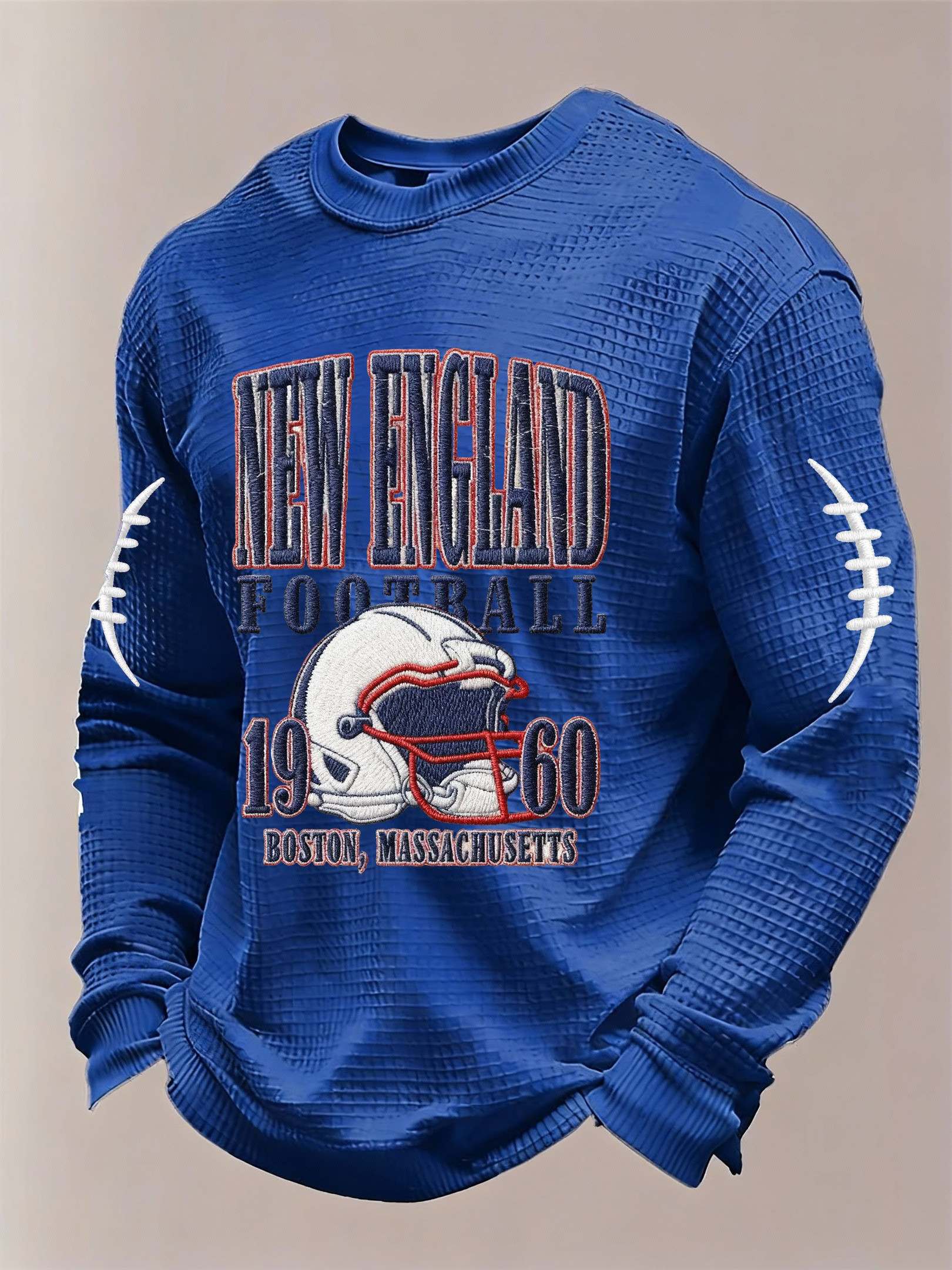 New England Football Long Sleeve Shirt NE Pride Game Day Clothes Blue Gifts For Brother
