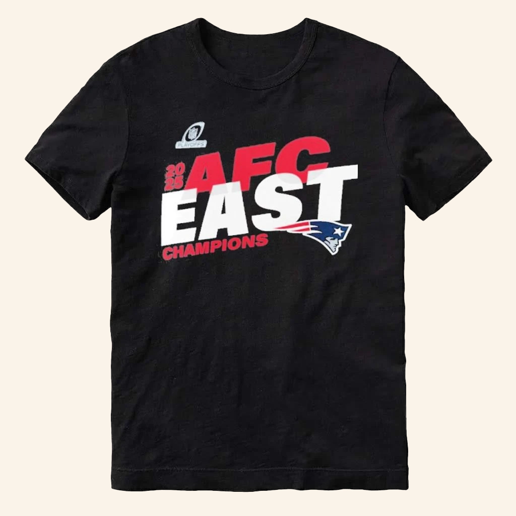 New England Football Merch AFC East Division Champions 2025 T-Shirt Gifts For Boyfriend