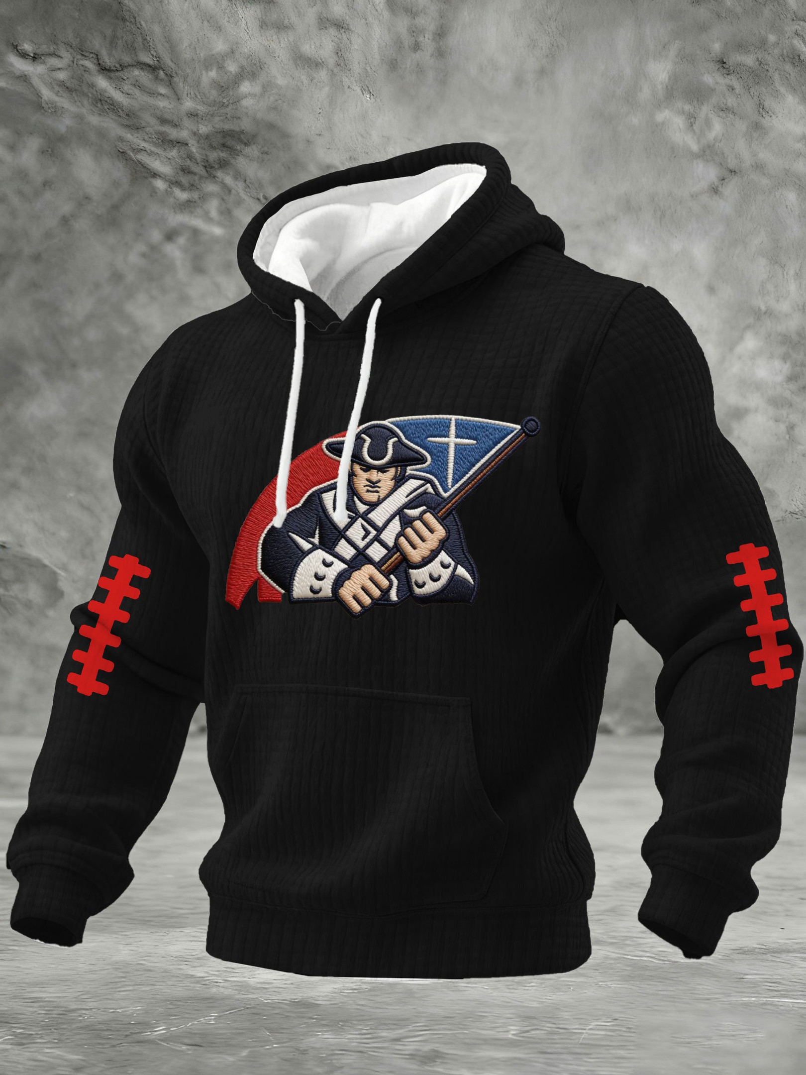 New England Football NE Hoodie Black Game Day Clothing Patriots Merch Men's Gifts