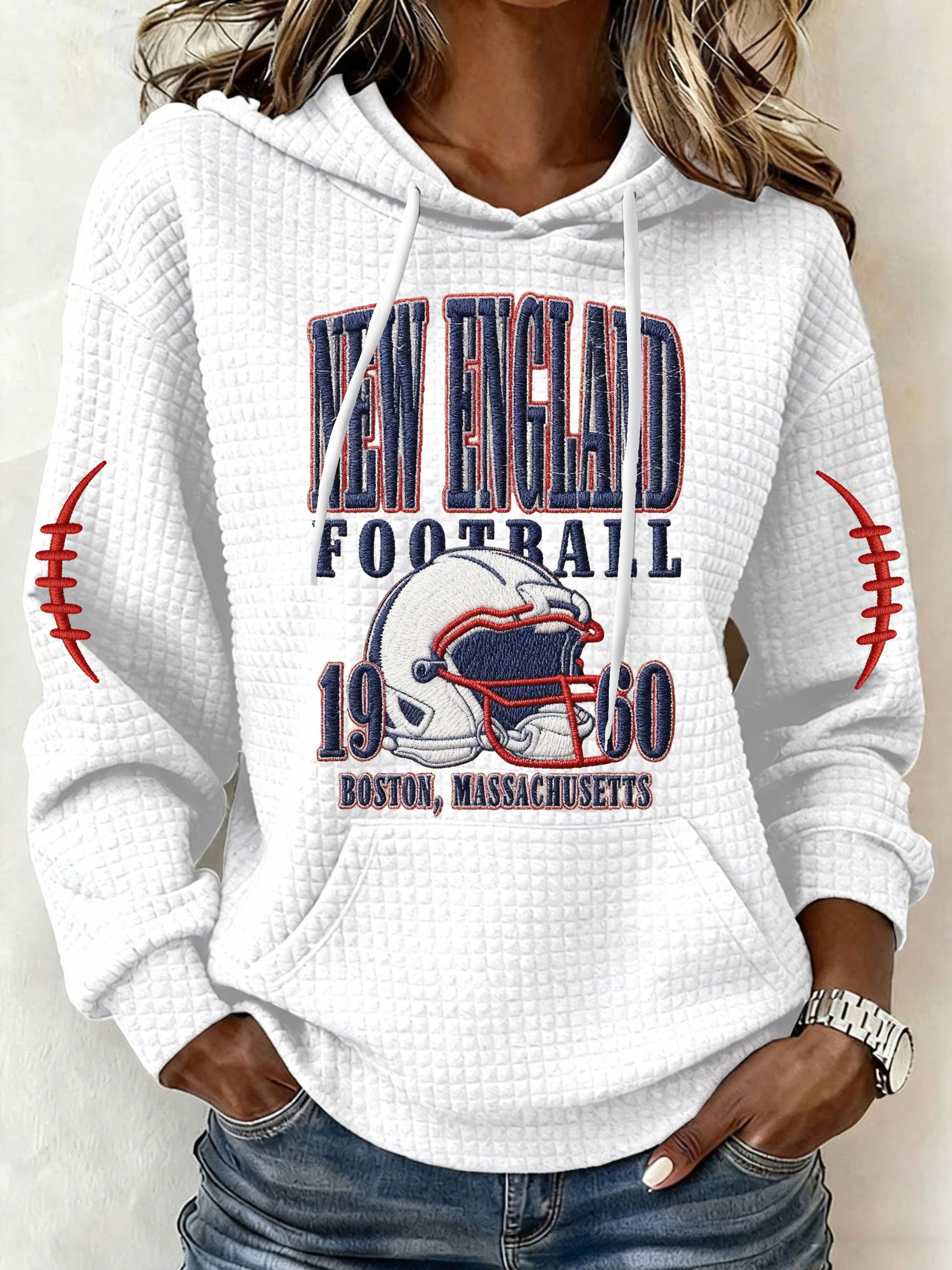 New England Football NE Hoodie Forever New England Hoodie Patriots Merch White Gifts For Mother New England Football NE Hoodie Forever New England Hoodie Patriots Merch White Gifts For Mother