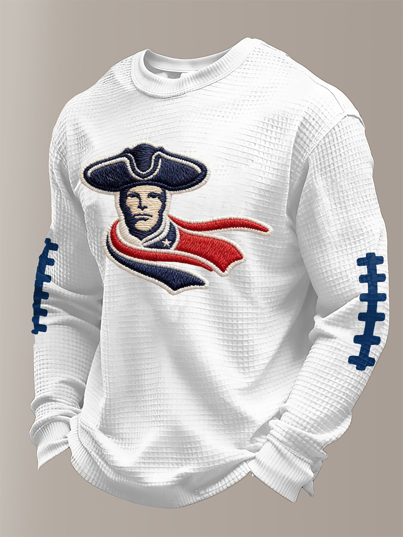 New England Football NE Long Sleeve Shirt Forever New England Apparel White Patriots Merch