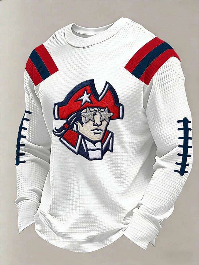 New England Football NE Long Sleeve Shirt New England Pride Apparel White Game Day Merch