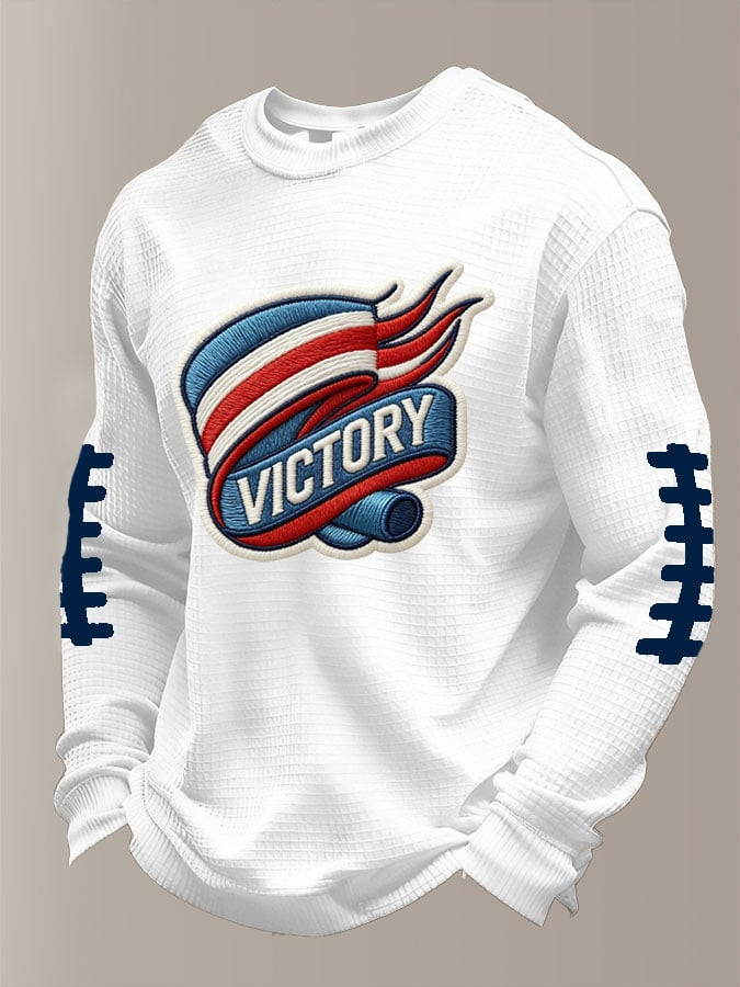 New England Football NE Long Sleeve T-Shirt Game Day Clothes New England Victory Shirts White